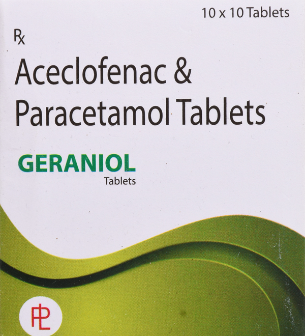 Aceclofenac 100mg & Paracetamol 325mg tablets